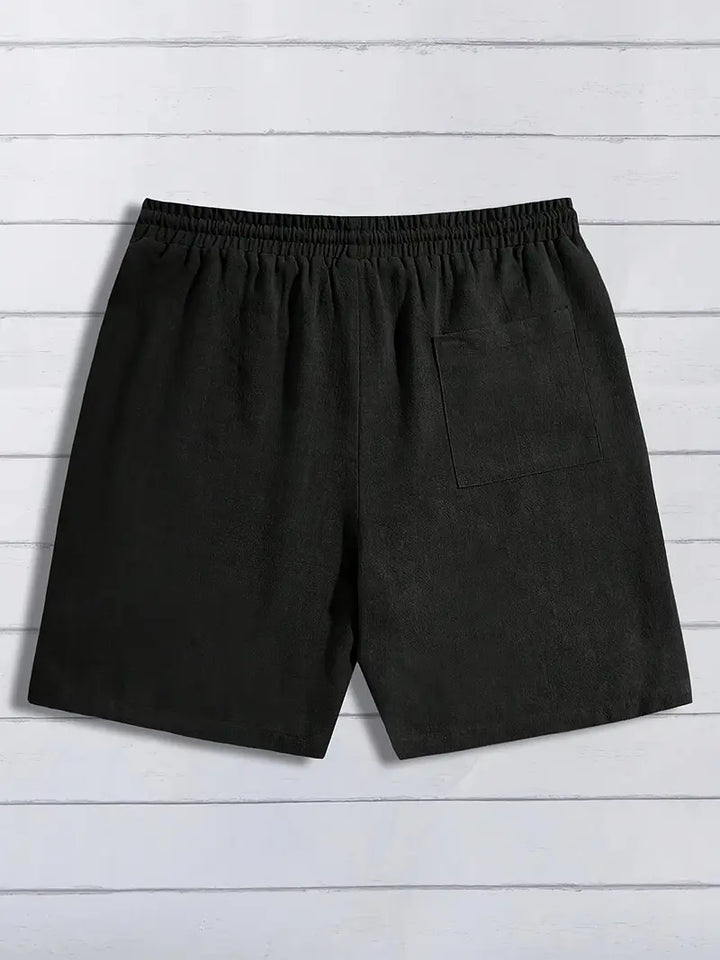 Lässige Leinen Kurze Hose