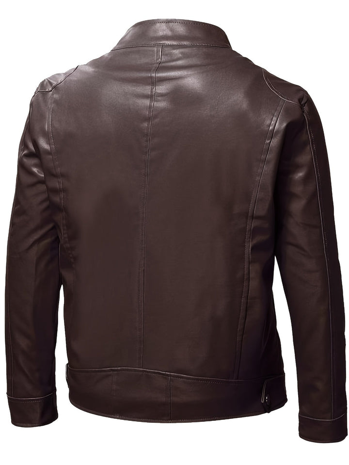 Lässige Lederjacke