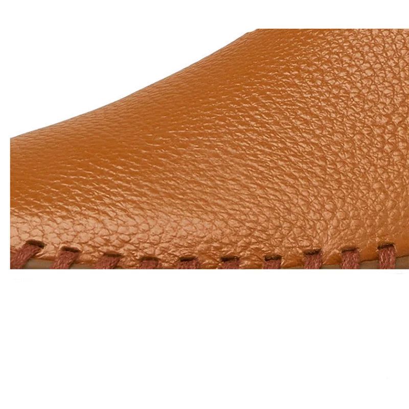 Atmungsaktive Leder Slipper