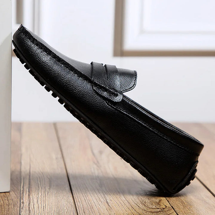 Lässige Leder Sommer Loafers