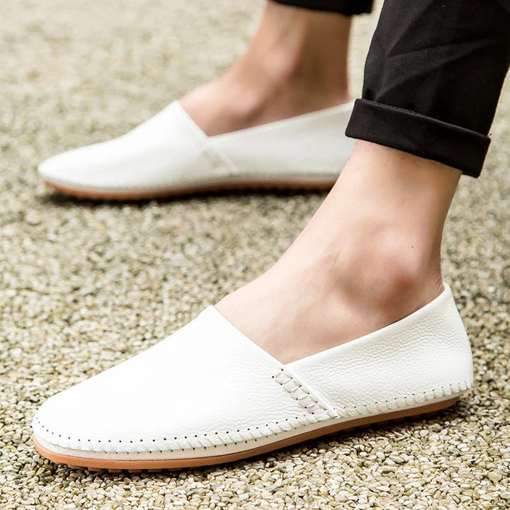 Leichte Leder Slipper