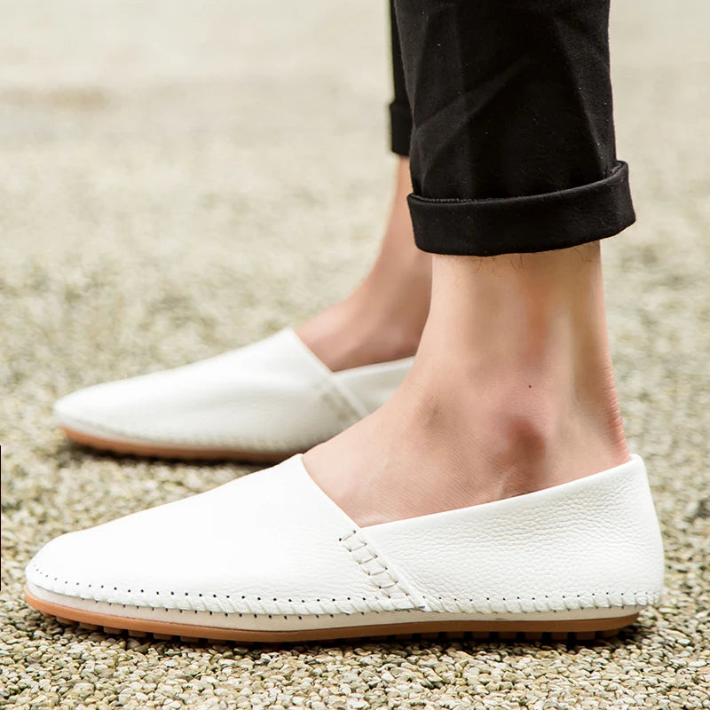 Leichte Leder Slipper