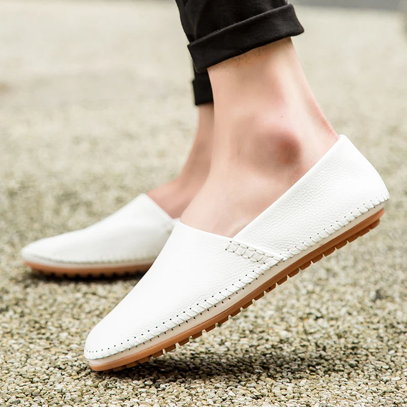Leichte Leder Slipper