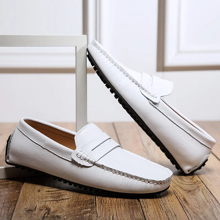 Lässige Leder Sommer Loafers