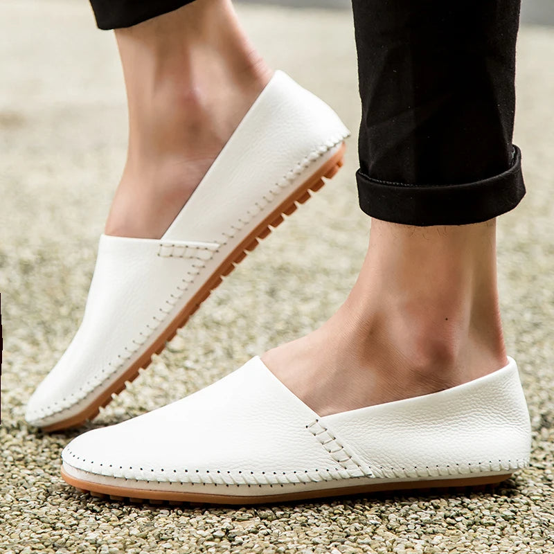 Leichte Leder Slipper