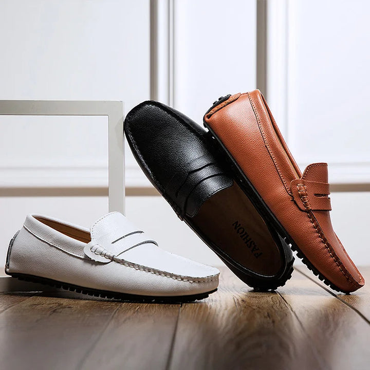 Lässige Leder Sommer Loafers