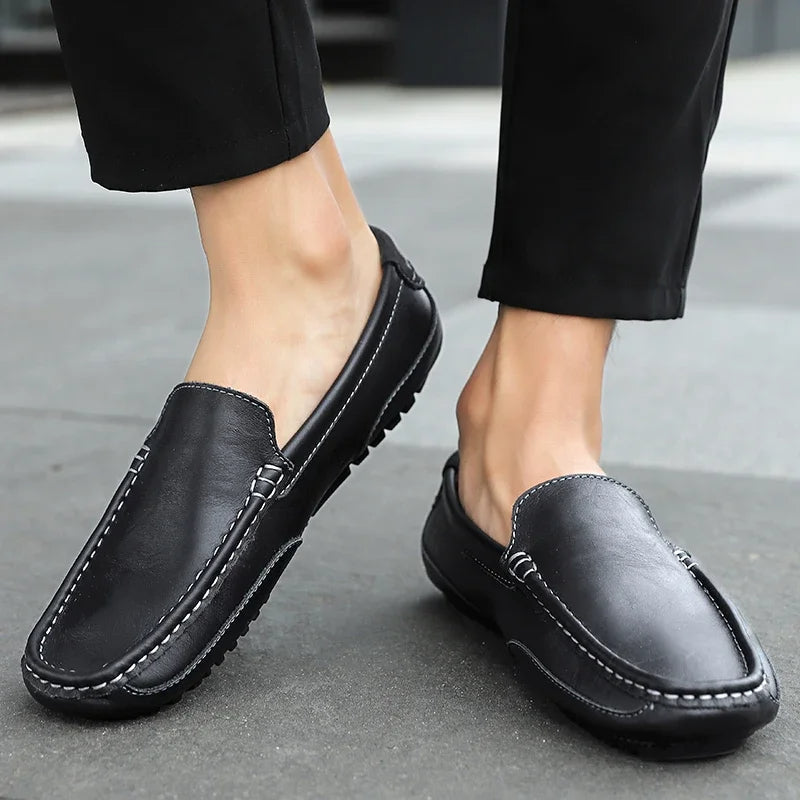 Vintage Leder Loafers