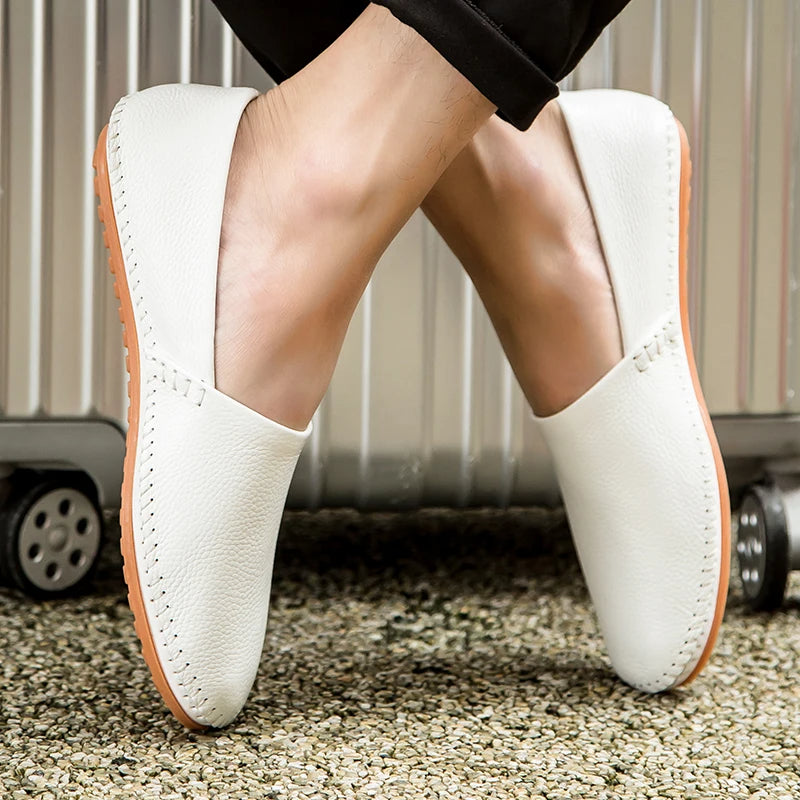Leichte Leder Slipper
