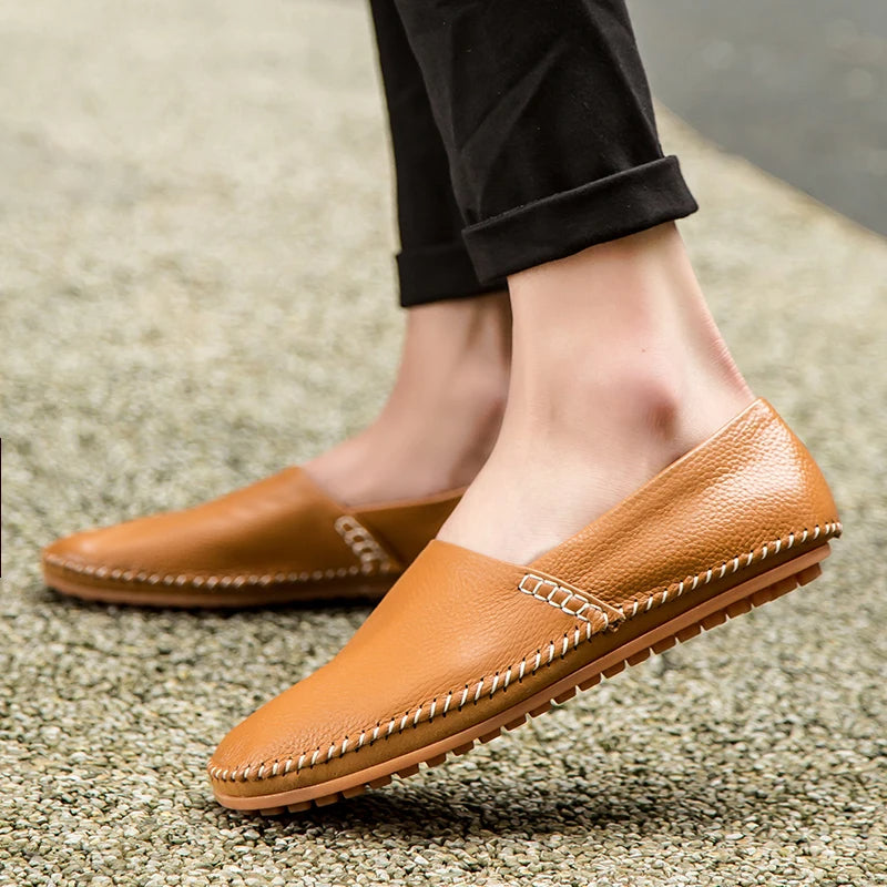 Leichte Leder Slipper