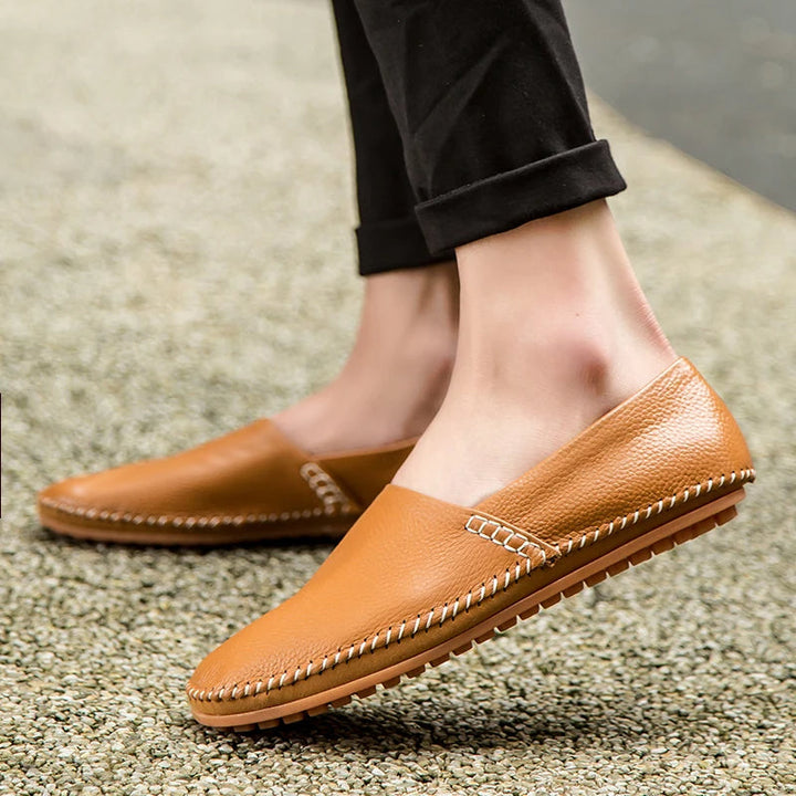 Leichte Leder Slipper