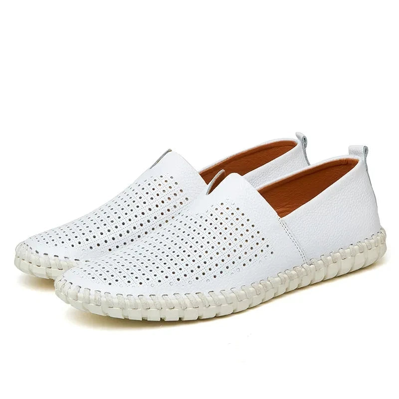 Atmungsaktive Leder Slipper