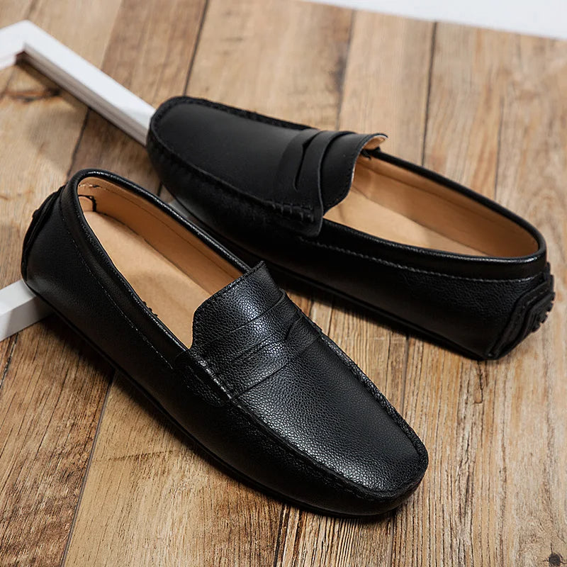Lässige Leder Sommer Loafers