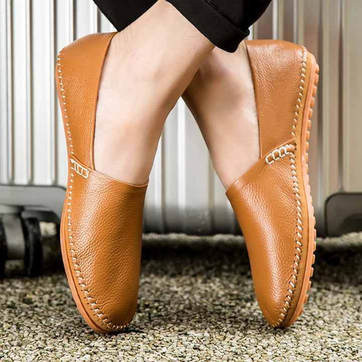 Leichte Leder Slipper