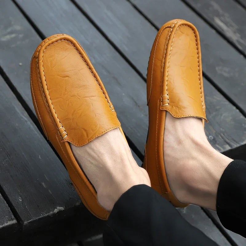 Vintage Leder Loafers
