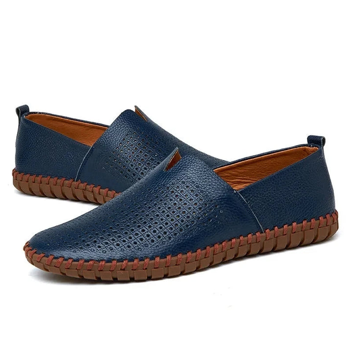 Atmungsaktive Leder Slipper