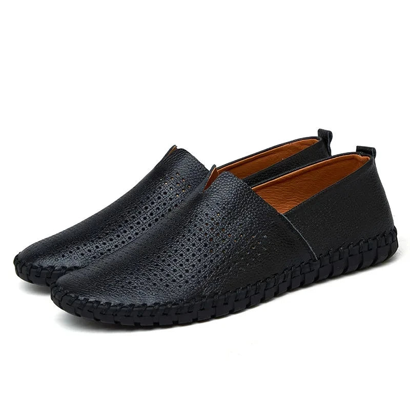 Atmungsaktive Leder Slipper
