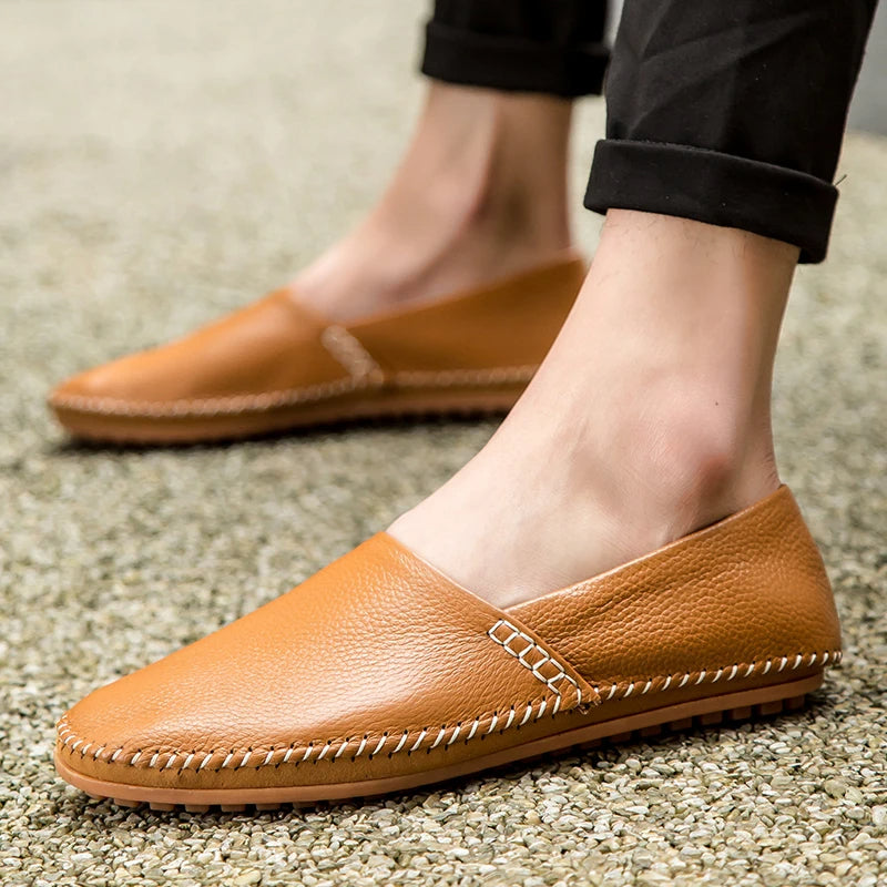 Leichte Leder Slipper