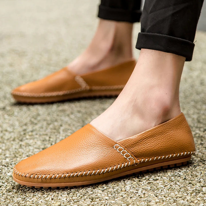 Leichte Leder Slipper