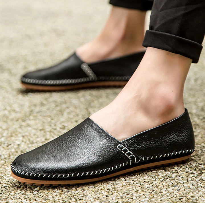 Leichte Leder Slipper