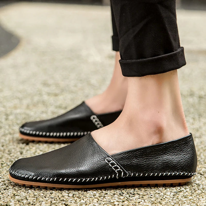Leichte Leder Slipper
