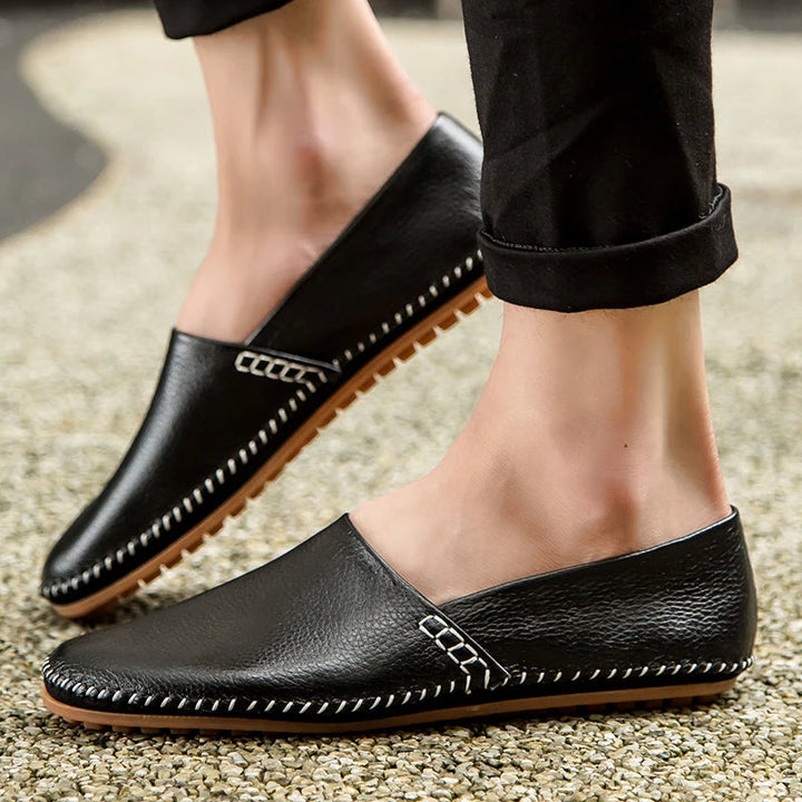 Leichte Leder Slipper