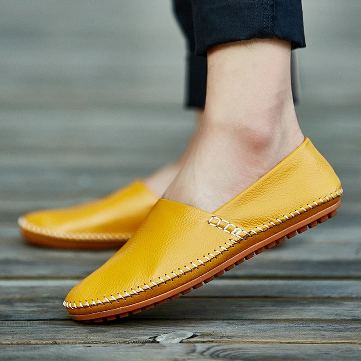 Leichte Leder Slipper