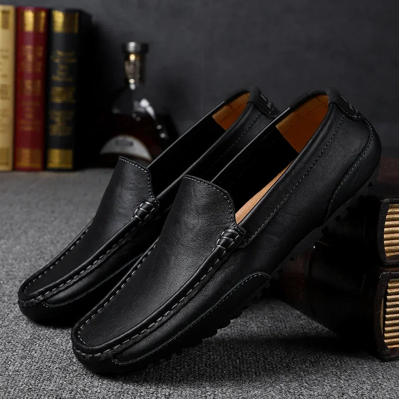 Vintage Leder Loafers