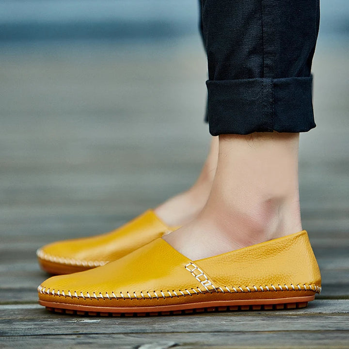 Leichte Leder Slipper