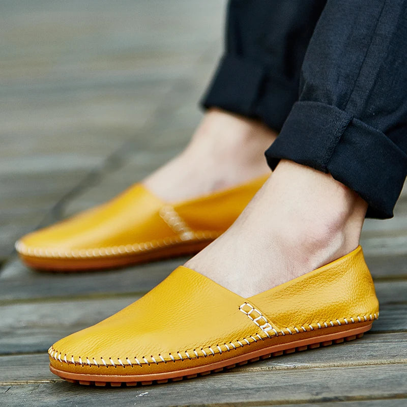 Leichte Leder Slipper
