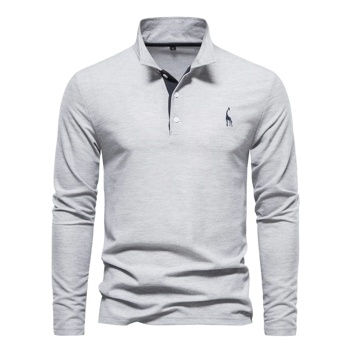 Casual Poloshirt Mit Langen Ärmeln