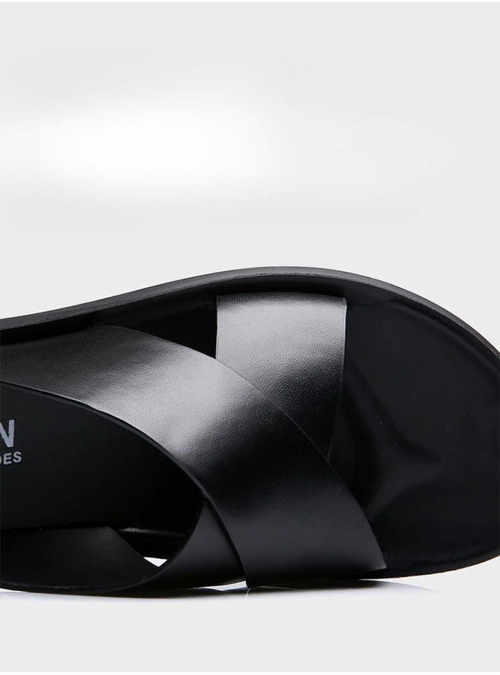 Elegante Leder Sandalen