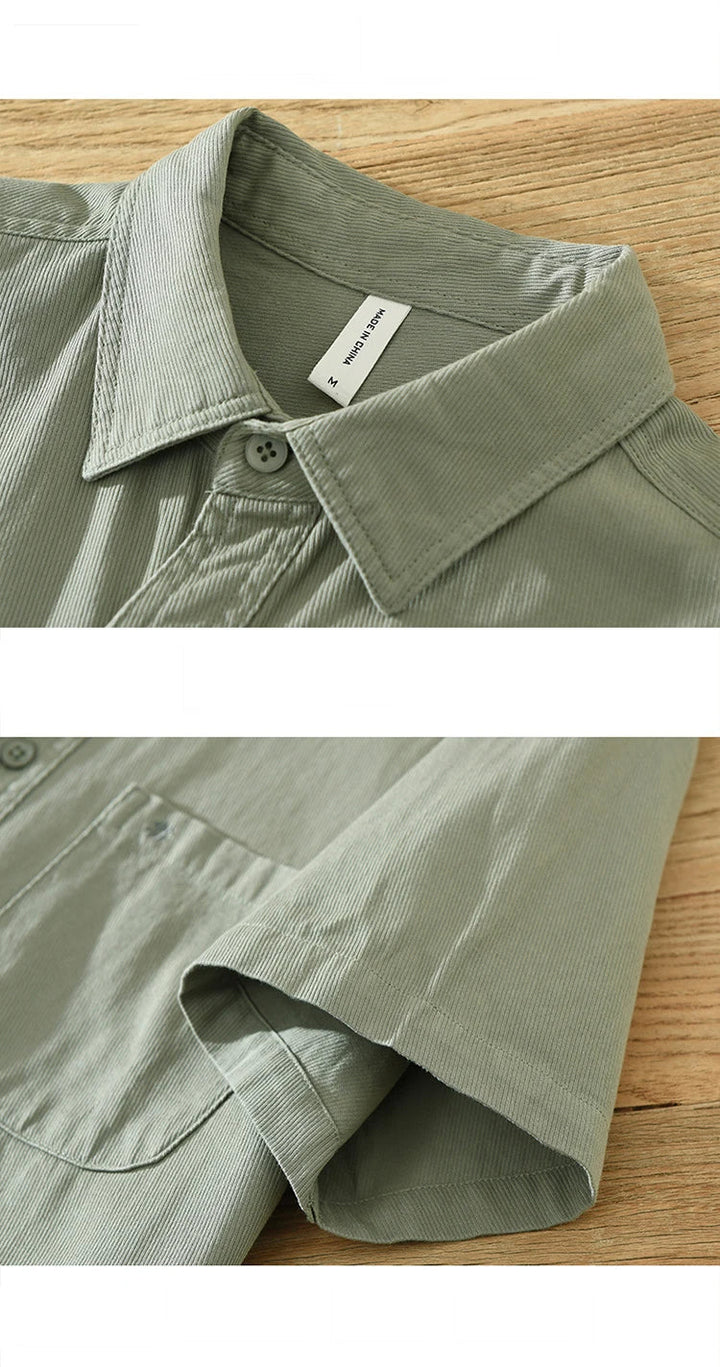 Baumwollhemd mit kurzen Ärmeln