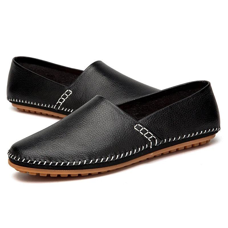 Leichte Leder Slipper