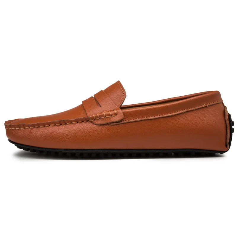 Lässige Leder Sommer Loafers