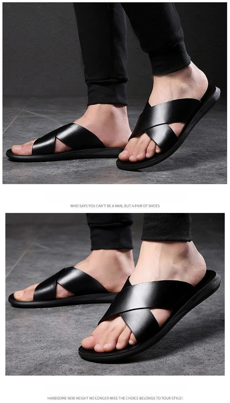 Elegante Leder Sandalen