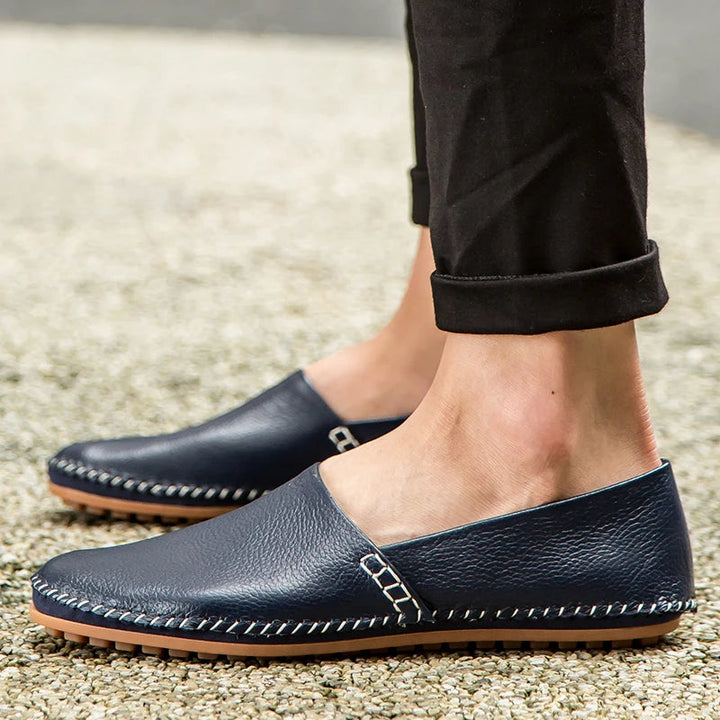 Leichte Leder Slipper