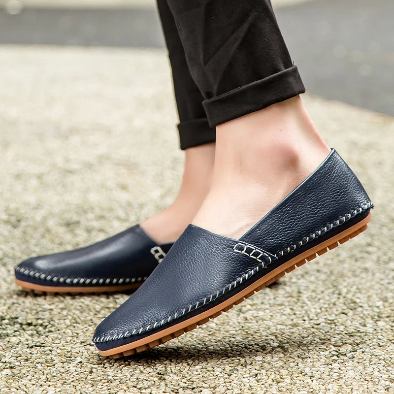 Leichte Leder Slipper