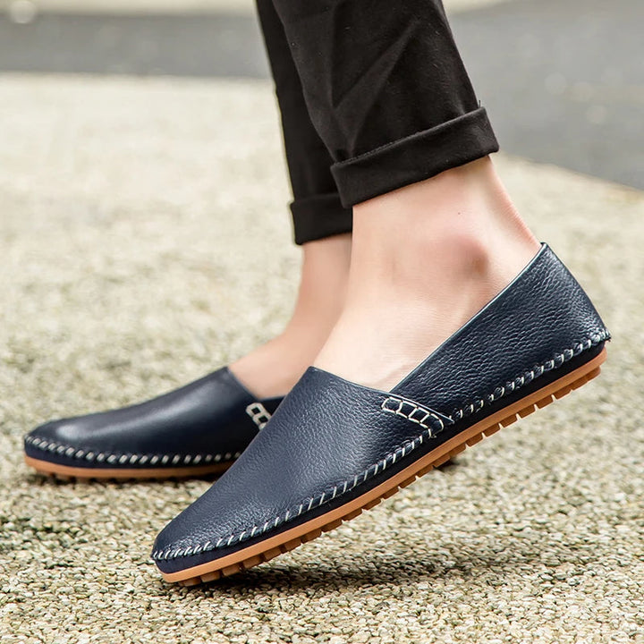 Leichte Leder Slipper