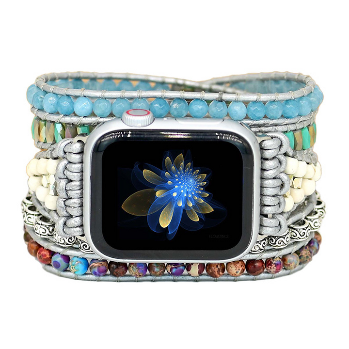 Protective Harmony Apple Watch Straps - Amazonite 
