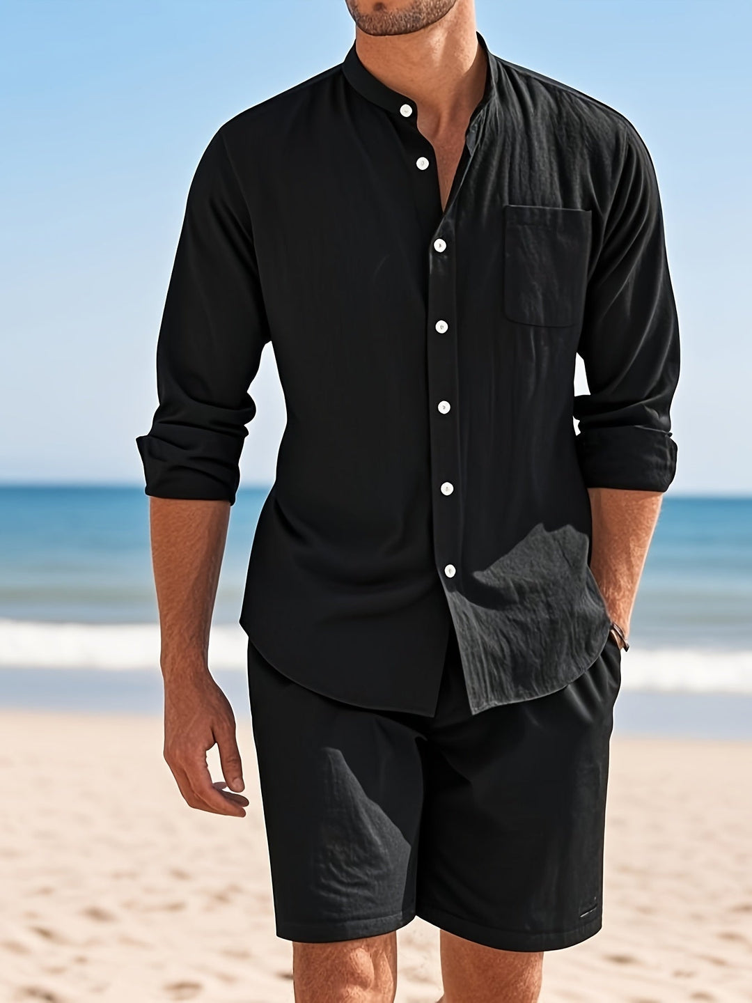 Atmungsaktives Leinen-Set