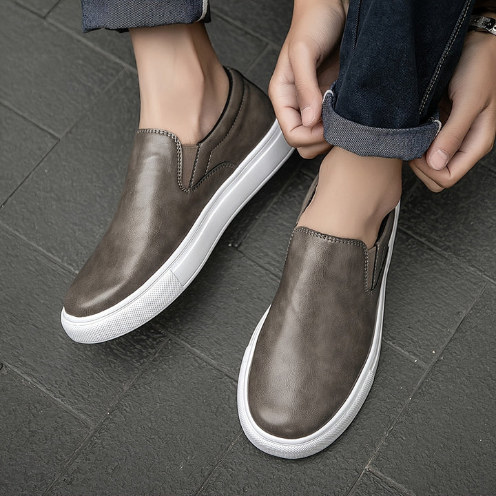 Lässige Leder Slipper