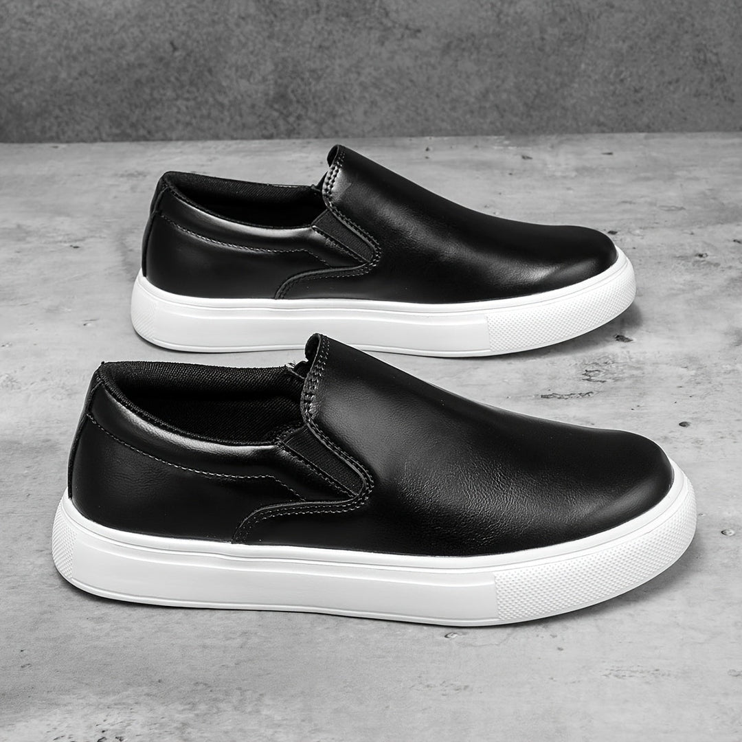 Lässige Leder Slipper