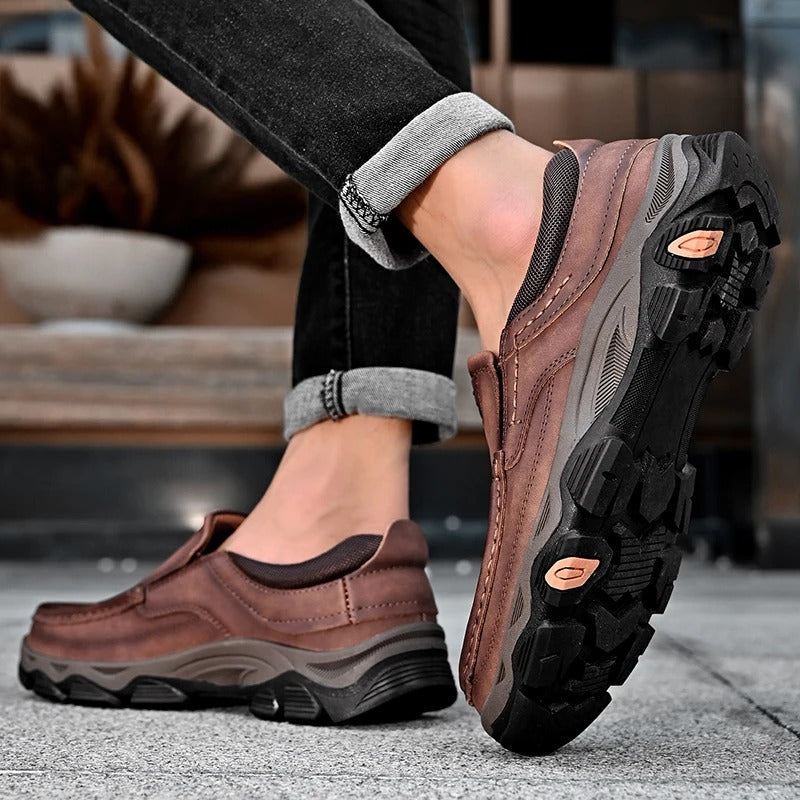 Elegante Leder Slip-On Schuhe