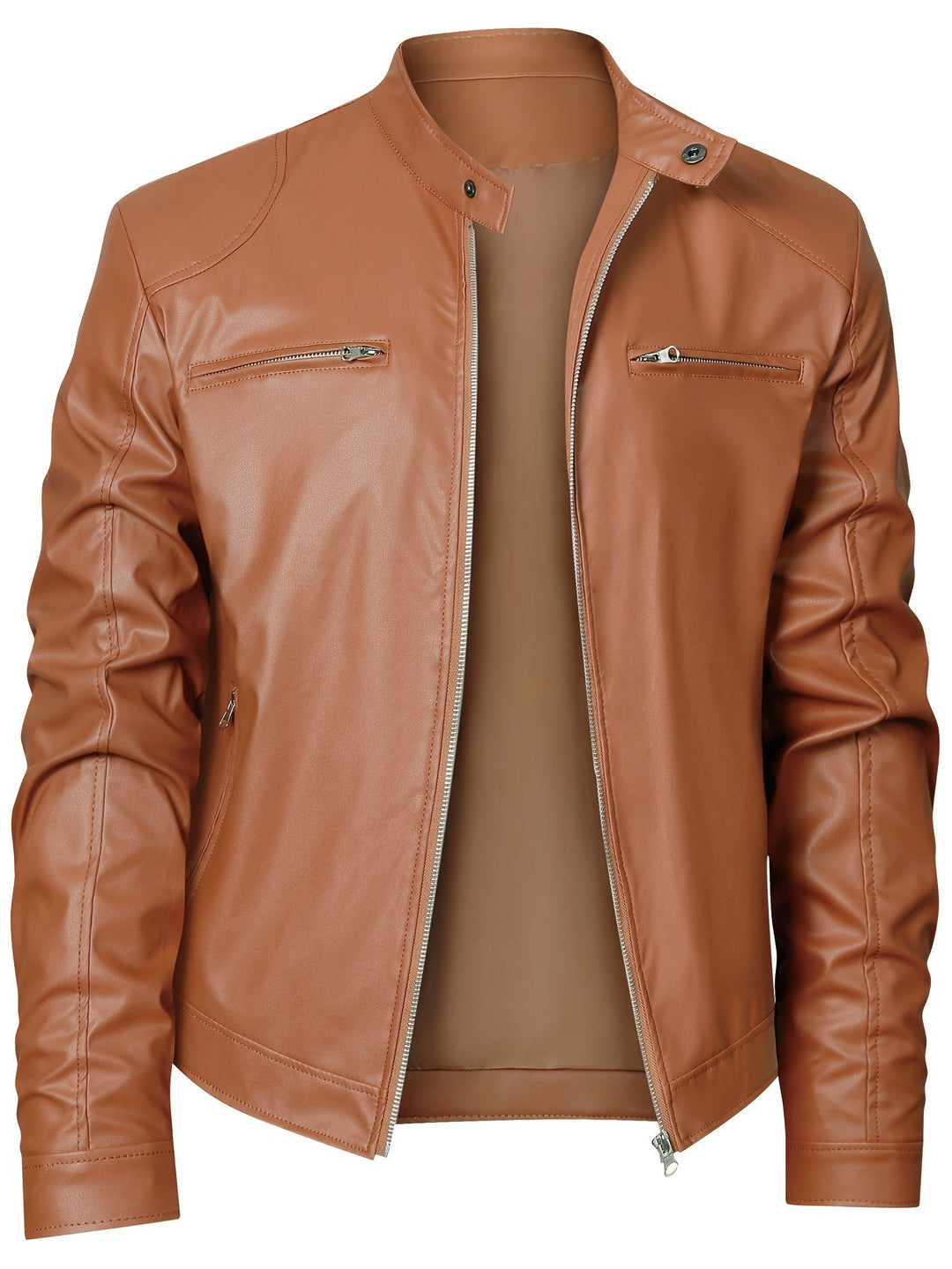 Lässige Lederjacke