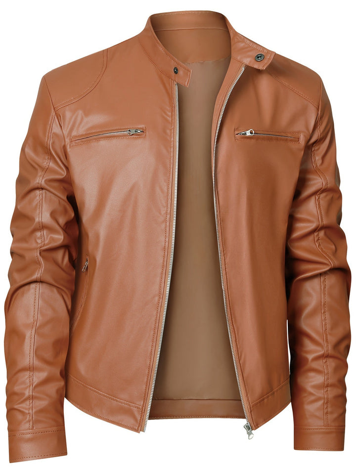 Lässige Lederjacke