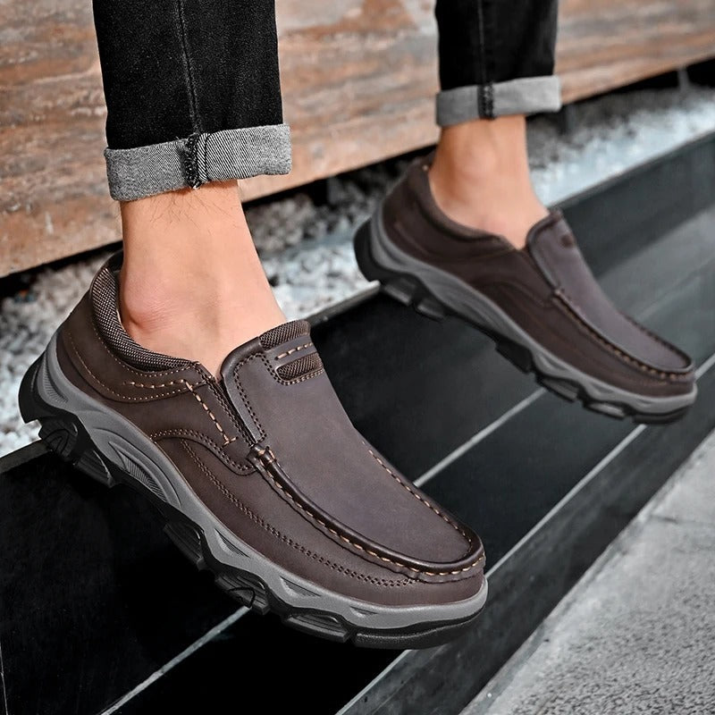 Elegante Leder Slip-On Schuhe