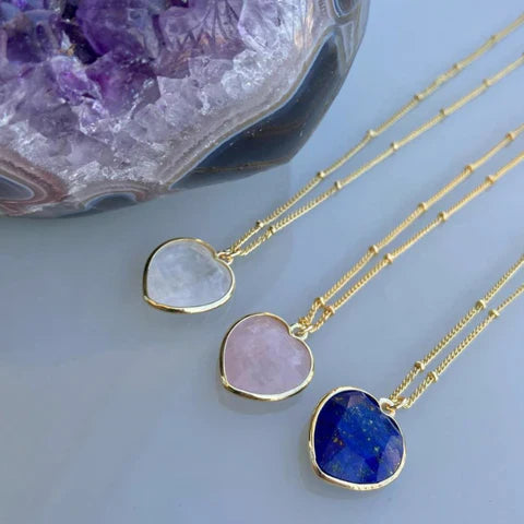 Grateful Heart Necklace - Lapis Lazuli