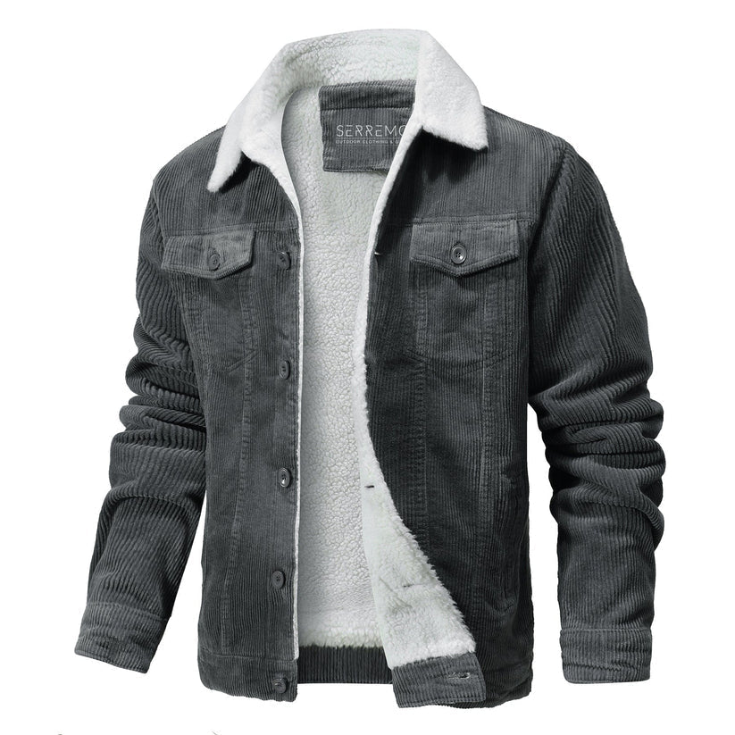 Lässige Fleecegefütterte Jacke