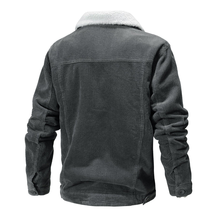 Lässige Fleecegefütterte Jacke