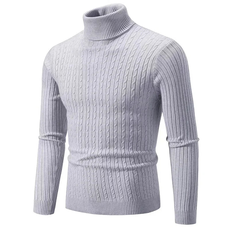 Eleganter Herrenrollkragenpullover